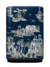 Fornasetti Curved Cabinet G. Coromandel Silver/blue