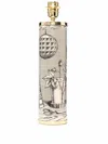 Fornasetti Cylindrical Architetura Lamp Base Black/white