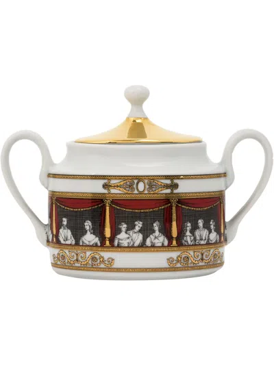 Fornasetti Don Giovanni Sugar Bowl In White