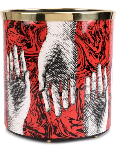 Fornasetti Don Giovanni Wastepaper Basket In Multicolour