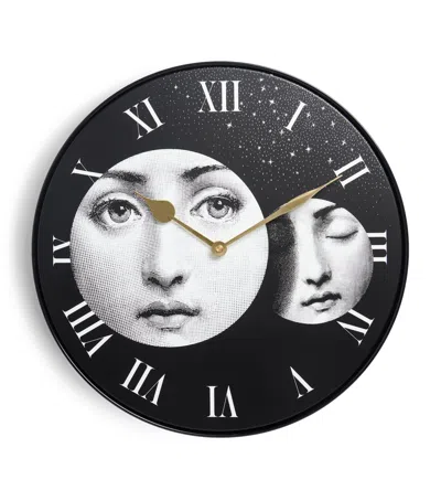 Fornasetti Eclissi Wall Clock In Black