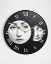 Fornasetti Eclissi Wall Clock In Black