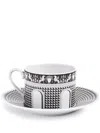Fornasetti Facciata Quattrocentesca Porcelain Tea Cup In White