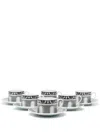 Fornasetti Facciata Quattrocentesca Tea Cups (set Of 6) In White