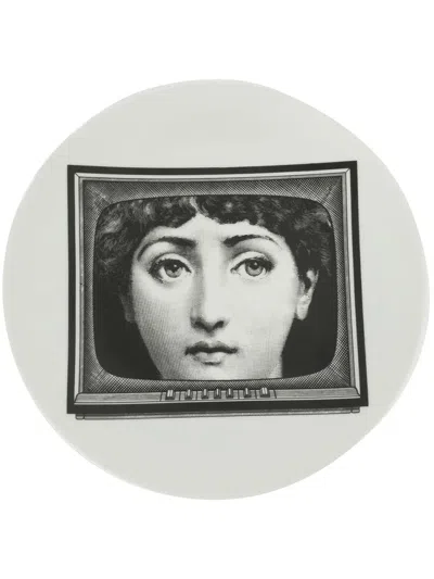 Fornasetti Face Plate In Black