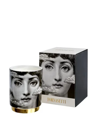 Fornasetti Face-print Candle (235g) In Black