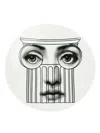 Fornasetti Face Print Plate In Black