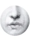Fornasetti Face Print Plate In White