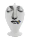 Fornasetti Face Print Vase In White