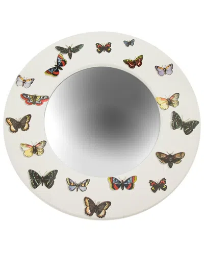 Fornasetti Butterfly Mirror In White