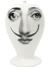 Fornasetti 'femme Aux Moustache' Vase In Black