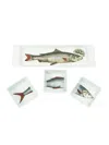 Fornasetti Fish Serving Set In White