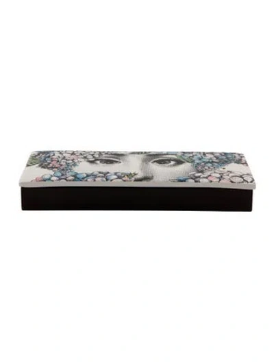 Pre-owned Fornasetti Flora Incense Box In White