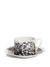 Fornasetti Floral-print Cup (set Of Two) In White