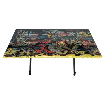 Pre-owned Fornasetti Fondale Marino Coffee Table In Brown