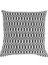 Fornasetti Geometric Outdoor Cushion In Black