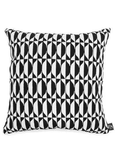 Fornasetti Geometric Outdoor Cushion In Schwarz