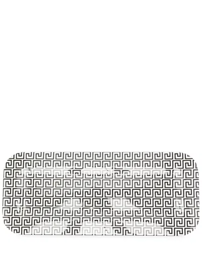 Fornasetti Geometric-print Tray In Black