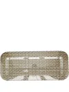 Fornasetti Geometric-print Tray In Gold