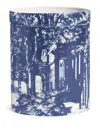 Fornasetti Nel Mentre Giardino Settecentesco "giardino Segreto" Candle (1020g) In Blue