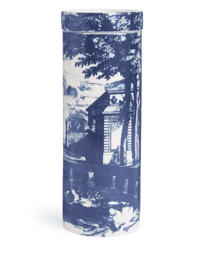 Fornasetti Nel Mentre Giardino Settecentesco "giardino Segreto" Candle (800g) In Blue