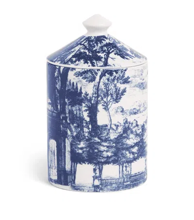 Fornasetti Giardino Segreto Se Poi Candle In Blue