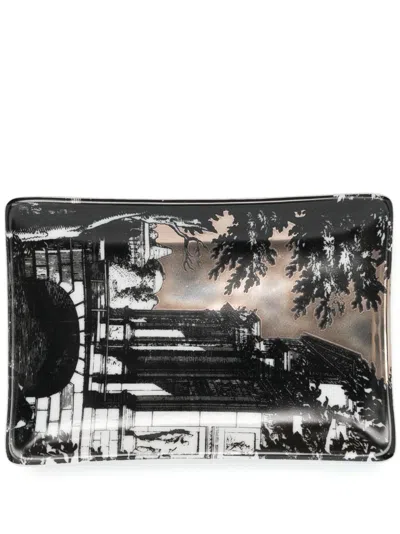 Fornasetti Giardino Settecentesco Ashtray In Black