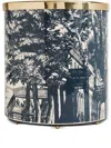 Fornasetti Paper Basket Giardino Settecentesco In Blue