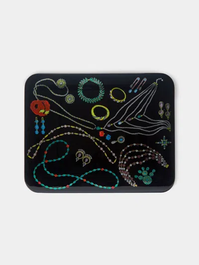 Fornasetti Gioielli Hand-painted Wood Tray (23.5in/60cm)