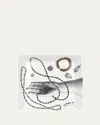 Fornasetti Gioielli Square Tray In Blackwhite