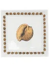 Fornasetti Square Plate Giro Di Conchiglie