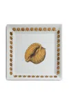 Fornasetti Giro Di Conchiglie Square Tray (20,8cm X 20,8cm) In White