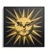 Fornasetti Grande Sole Wall Clock In Black