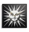 Fornasetti Grande Sole Wall Clock In Black