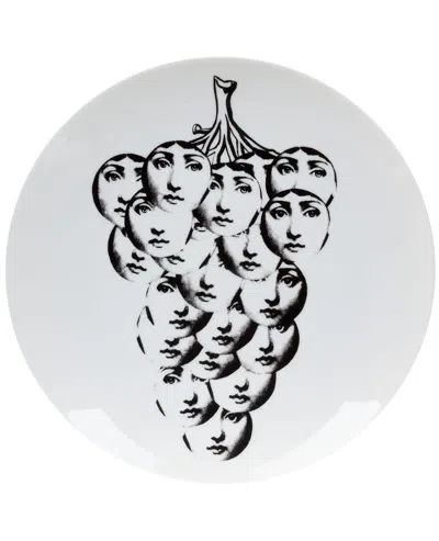 Fornasetti Grapes Print Plate In White