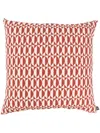 Fornasetti Outdoor Cushion Losanghe In Weiss