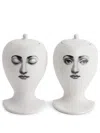 Fornasetti Double Jar In White