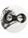 Fornasetti Graphic Print Plate In White