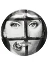 Fornasetti Graphic-print Plate In White