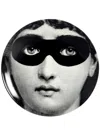 Fornasetti Graphic-print Porcelain Wall Plate In Black