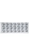 Fornasetti Graphic-print Rectangular Tray In Grey