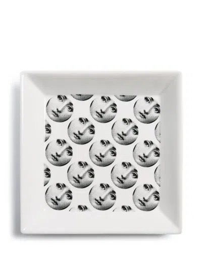 Fornasetti Graphic-print Tray In White