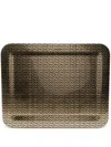 Fornasetti Greca Geometric-print Tray (48cm X 60cm) In Black
