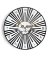 Fornasetti Hand-painted Raggiante Wall Clock In Black