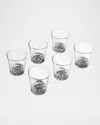 Fornasetti High Fidelity Glass, Set Of 6 In Transparent