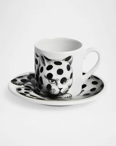 Fornasetti High Fidelity Polka Dot Coffee Mug In Multi