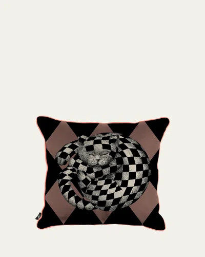 FORNASETTI HIGH FIDELITY PRINTED CUSHION, 19.5" SQUARE