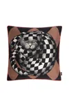 Fornasetti High Fidelity Square Cushion (45cm X 45cm) In Black