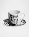 Fornasetti High Fidelity Starry Coffee Mug In Black