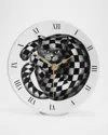 Fornasetti High Fidelity Table Clock In Black